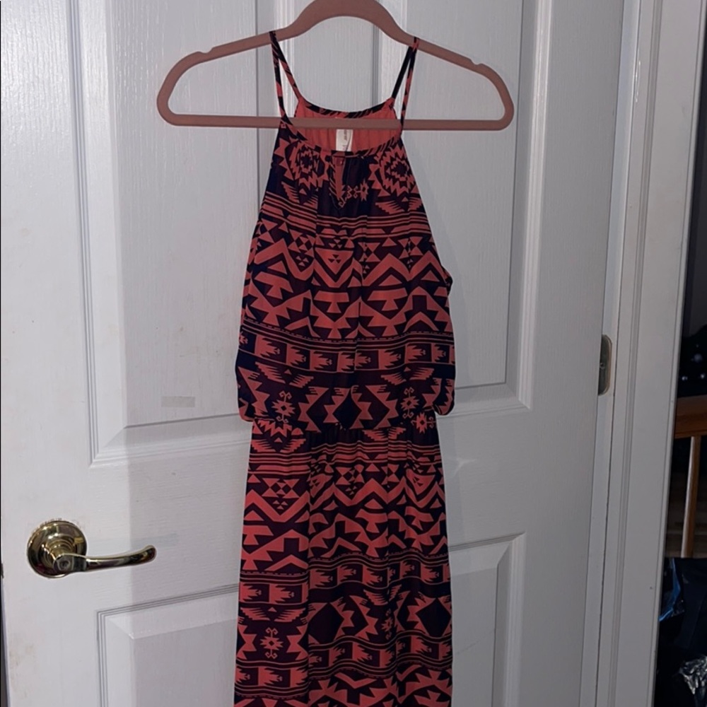 Aztec maxi dress